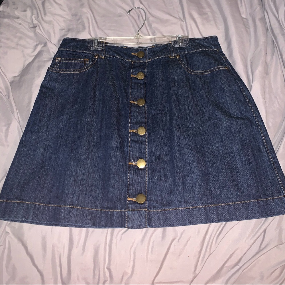 Blue jean skirt (Forever 21)